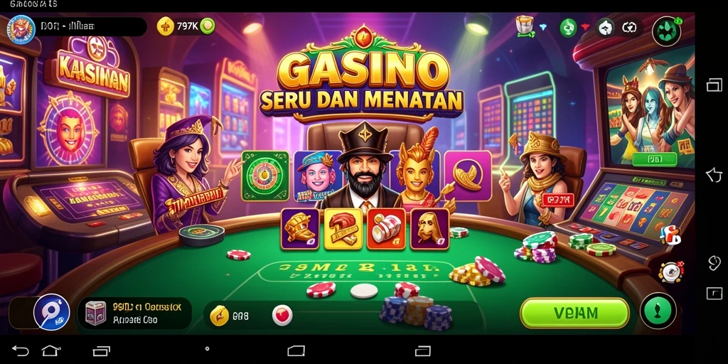 Gameplay kasino yang mendebarkan dengan berbagai pilihan permainan.