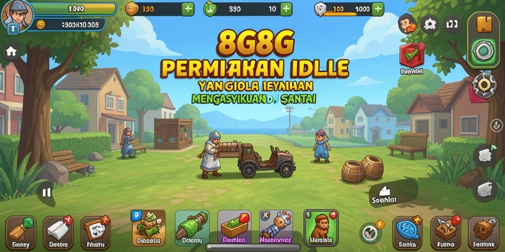 Tampilan gameplay <strong>8G8G</strong> yang menarik dan penuh warna.