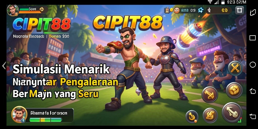 Tampilan gameplay <strong>CIPIT88</strong> yang memukau dan interaktif dalam simulasi.