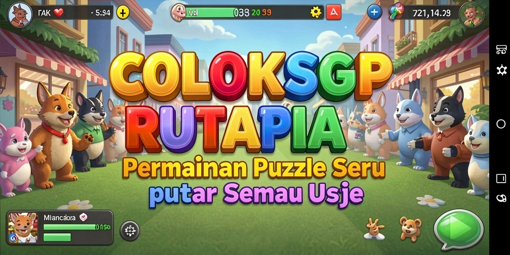 Screenshot permainan COLOKSGP menunjukkan momen seru saat menyelesaikan teka-teki.