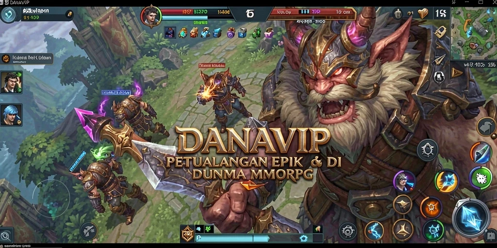 Tampilan gameplay menarik dengan aksi pertempuran seru di DANAVIP.