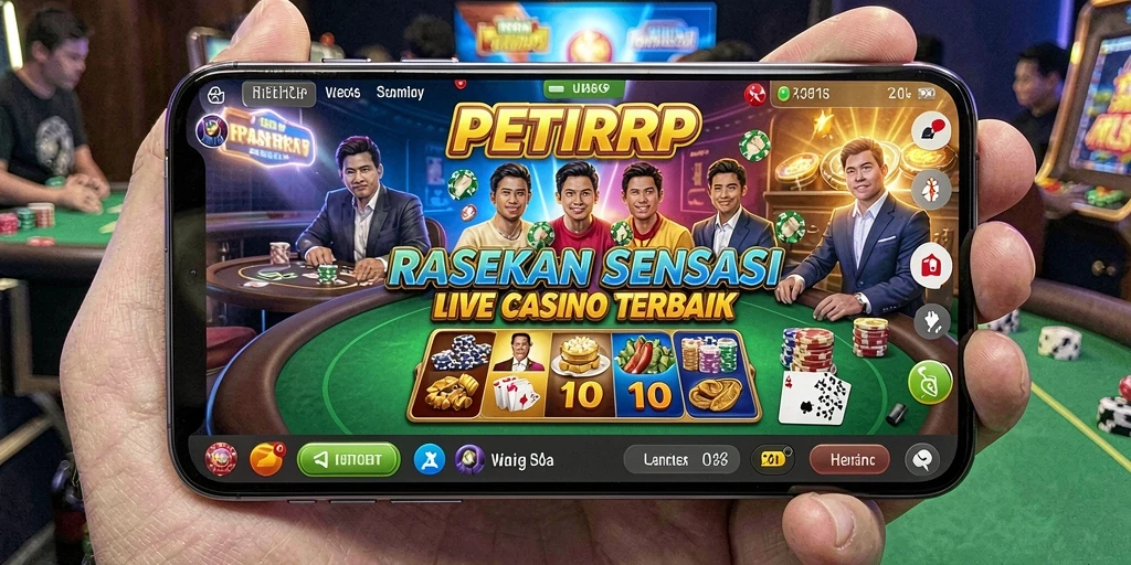 Tampilan gameplay seru dengan dealer langsung di PETIRRP.