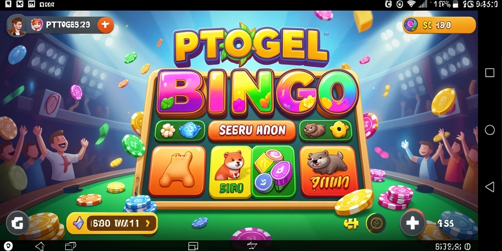 Tampilan utama gameplay Bingo PTTOGEL yang mengasyikkan.