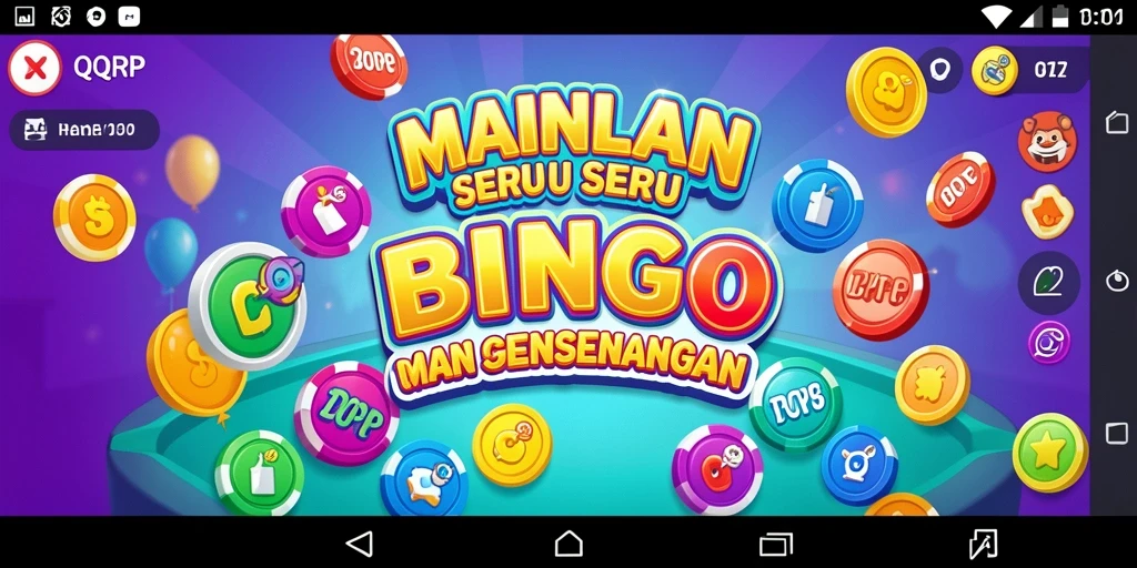 Tampilan gameplay QQRP yang menyenangkan dalam permainan Bingo.
