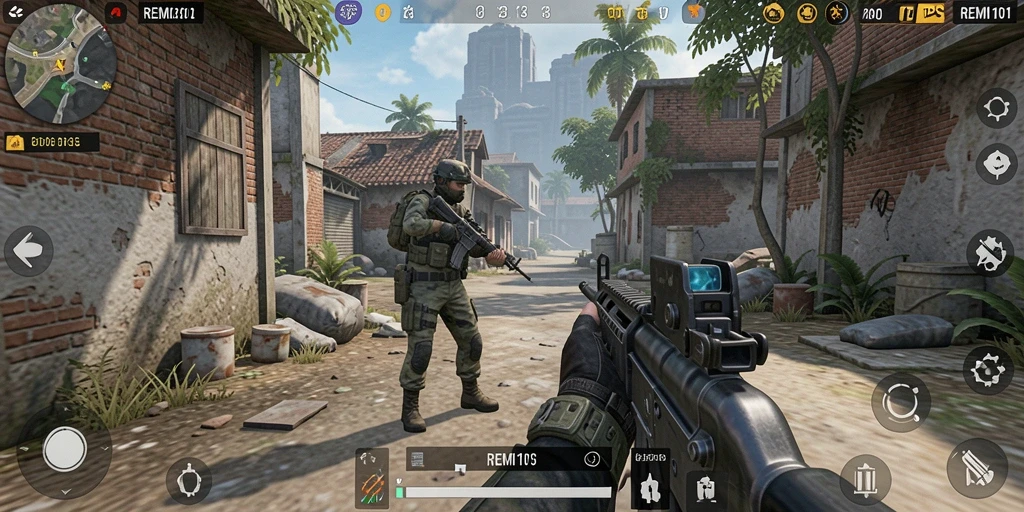 Tampilan gameplay menarik dari REMI101 yang penuh aksi.