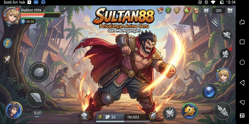 Screenshot SULTAN88 menampilkan aksi seru dalam game Anime.