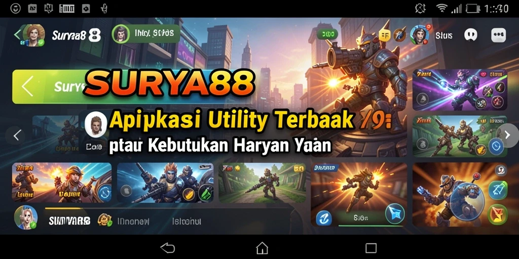 Tampilan screenshot utama SURYA88 dengan antarmuka pengguna yang intuitif.